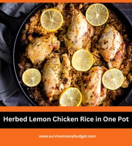 A Perfect Meal For Any Time Of Day: Herbed Lemon Chicken and Rice in One Pot